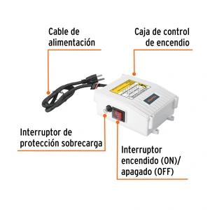 Caja de control para bomba tipo bala 1 HP, TRUPER