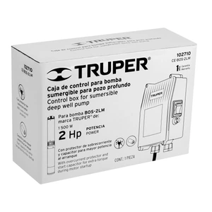 Caja de control para bomba tipo bala 2 HP, TRUPER