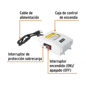 Caja de control para bomba tipo bala 2 HP, TRUPER