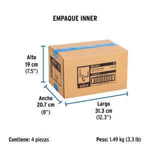 Foset Céspol flexible doble para fregadero, polipropileno, 1-1/2