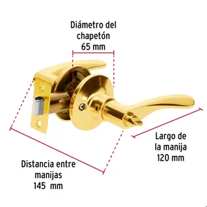 Hermex Cerradura manija 