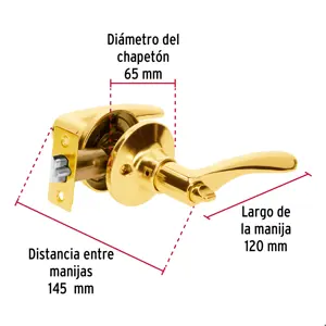 Hermex Cerradura manija 