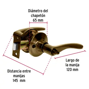 Hermex Cerradura manija 