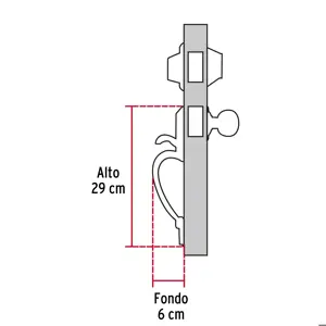 Hermex Jaladera, perilla y cerrojo llave-llave, latón antiguo