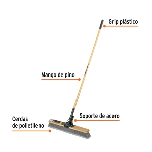 Cepillo cerda PE, 60cm, p/superficies lisas, EXPERT