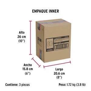Cerradura tipo oval para recámara, latón antiguo, Hermex