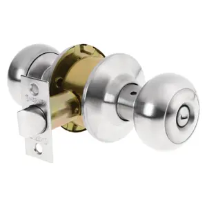43450 / CEPO-32B Cerradura tipo oval para baño, cromo mate, Hermex