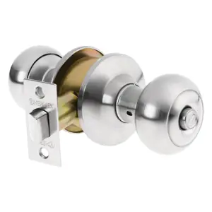 43450 / CEPO-32B Cerradura tipo oval para baño, cromo mate, Hermex