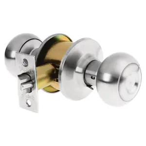 43451 / CEPO-32E Cerradura tipo oval para entrada, cromo mate, Hermex