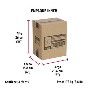 Cerradura tipo oval para recámara, cromo mate, Hermex