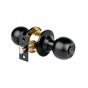 47910 / CEPO-61R Cerradura pomo, negro, esfera, recámara, Hermex