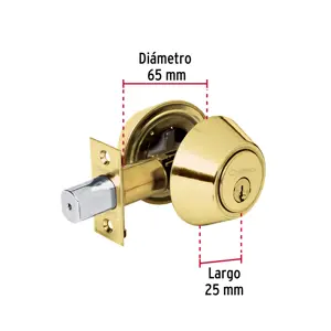 Cerrojo llave-llave latón brillante,llave tradicional,Hermex