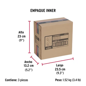 Cerrojo llave-llave cromo mate, llave de puntos, Hermex