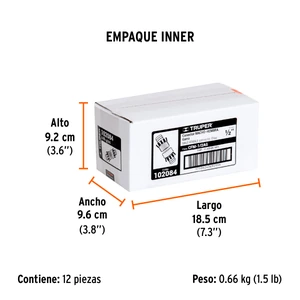 Truper Juego de conectores 1/2