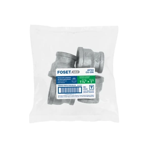 Reducción campana acero galvanizado 1-1/4
