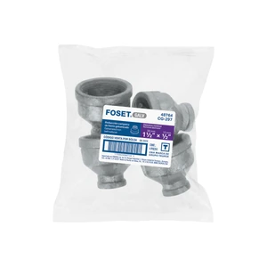 Reducción campana acero galvanizado 1-1/2