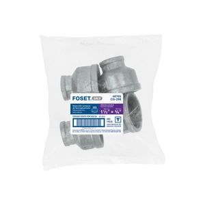 Reducción campana acero galvanizado 1-1/2