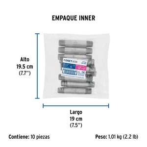 Niple de acero galvanizado 1/2