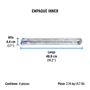 Niple de acero galvanizado 1/2