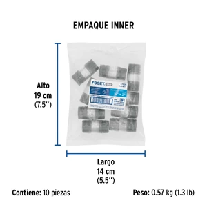 Niple de acero galvanizado 3/4