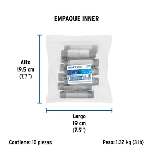 Niple de acero galvanizado 3/4