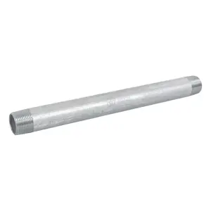 Niple de acero galvanizado 3/4 x 10