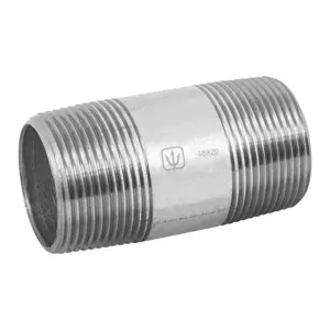 Niple de acero galvanizado 1-1/4 x 3