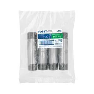 Niple de acero galvanizado 1-1/4 x 6
