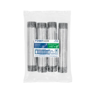 Niple de acero galvanizado 1-1/4 x 8