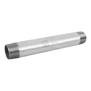 Niple de acero galvanizado 1-1/4 x 12