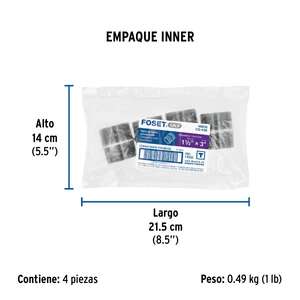 Niple de acero galvanizado 1-1/2 x 2