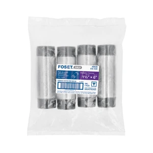 Niple de acero galvanizado 1-1/2 x 6