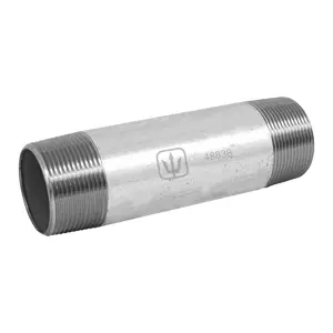 Niple de acero galvanizado 1-1/2 x 6