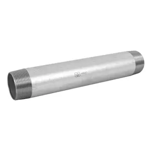 Niple de acero galvanizado 1-1/2 x 12