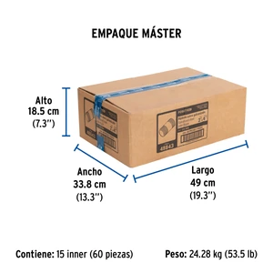 Niple de acero galvanizado, 2 x 4