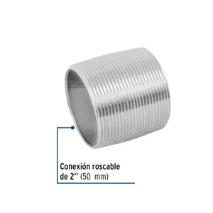 Niple de acero galvanizado 2