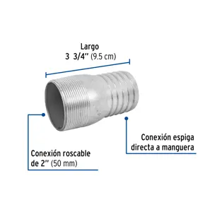 Niple de acero galvanizado 2