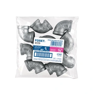 Codo 90° acero galvanizado de 1/2