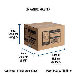Codo 90° acero galvanizado de 1