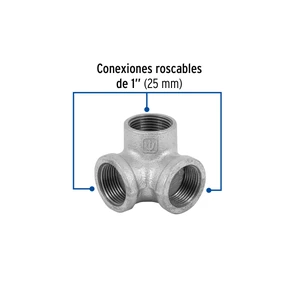 Codo rincón acero galvanizado de 1