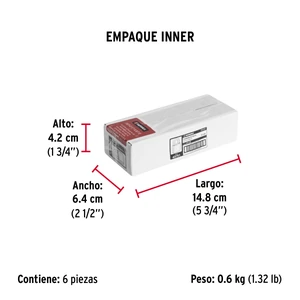Candado de hierro 32 mm gancho corto en caja, Hermex