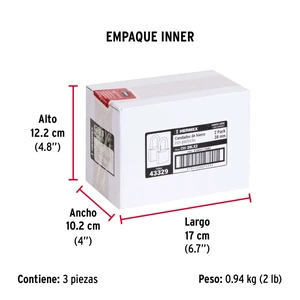 Hermex Blíster con 2 candados de hierro de 38mm con gancho largo