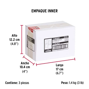 Hermex Blíster con 2 candados de hierro de 45mm con gancho largo