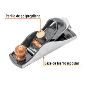 Cepillo tipo chancla para carpintero, Truper