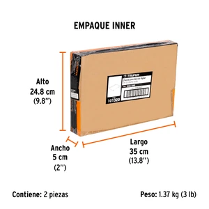 Charola de acero inoxidable para báscula electrónica, Truper