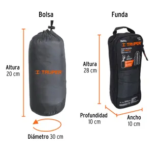 69998 / CHA-GC-G Chaleco de plumas para hombre, gris, G, Truper