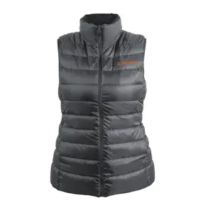 69993 / CHA-GD-C Chaleco de plumas para mujer, gris, CH, Truper