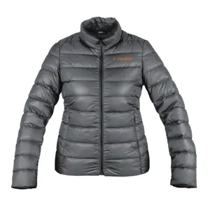 66006 / CHAM-GD-G Chamarra de plumas para mujer, gris, G, Truper