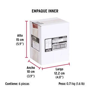 Hermex Blíster con 2 candados de hierro de 25mm con gancho corto