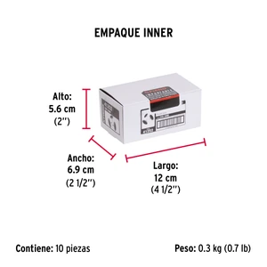 Caja con 100 chinches blancas, Fiero